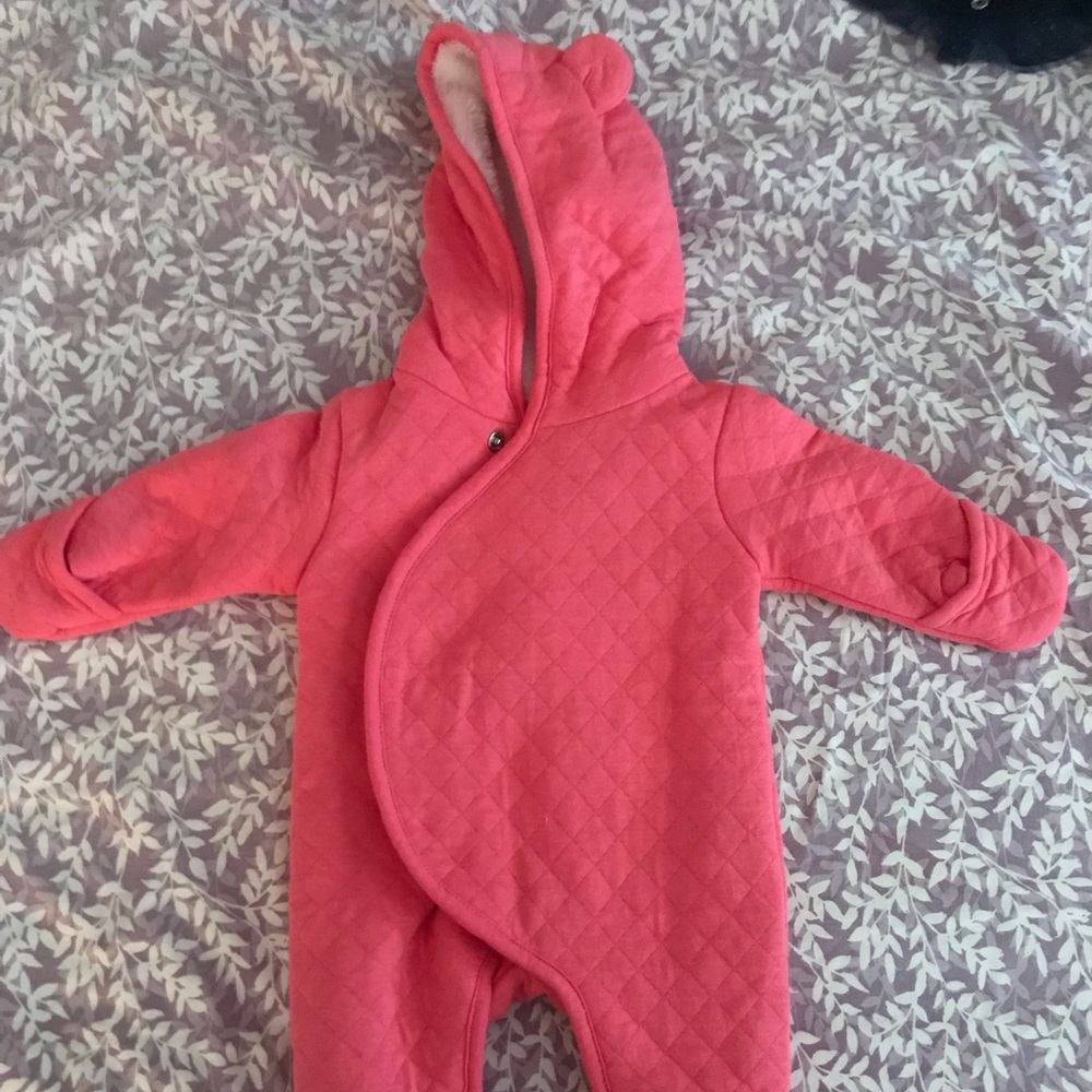 Hot pink newborn one piece jacket